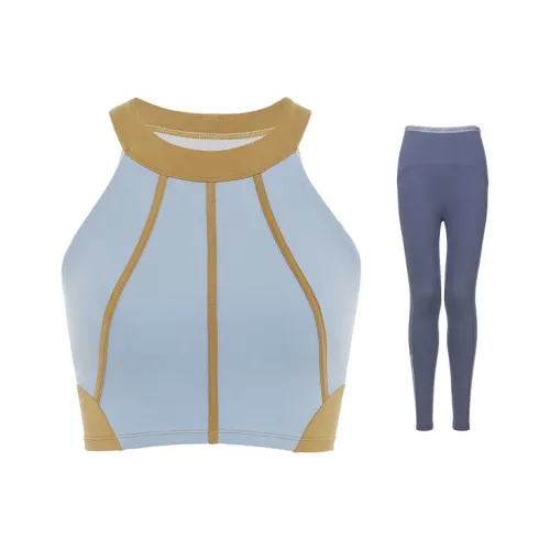 Sumday Athletics Туманно-голубой + Темно-фиолетовый Женские Повседневные Костюмы