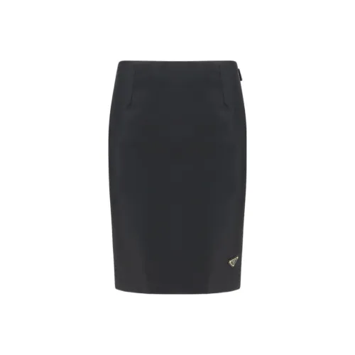 PRADA RE Нейлон Повседневные Короткие Юбки Женские Черный