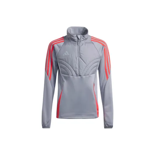 Adidas Толстовка Tiro 24 Свет Агат Impact Красный для детей 3-7 лет