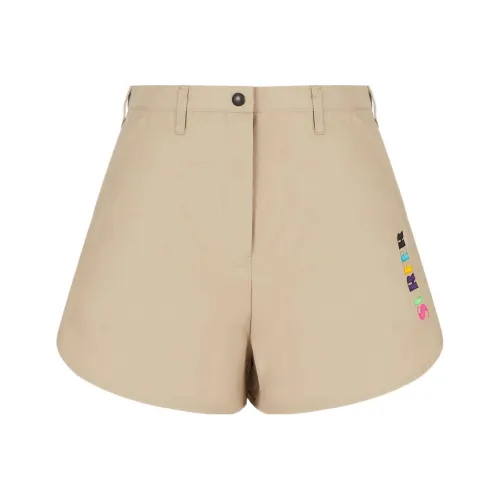 EMPORIO ARMANI Джинсовые шорты Женские Бежевые