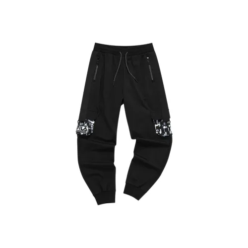 FILA FUSION FILA FUSION Hakusan l collaboration Collection Темно-черные Женские Спортивные Брюки
