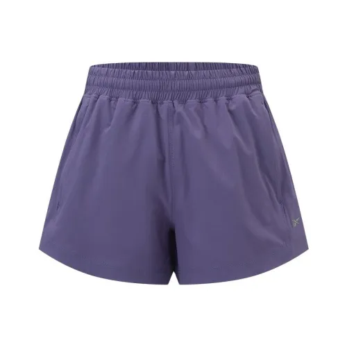 Reebok Серо-фиолетовые Женские Спортивные Шорты