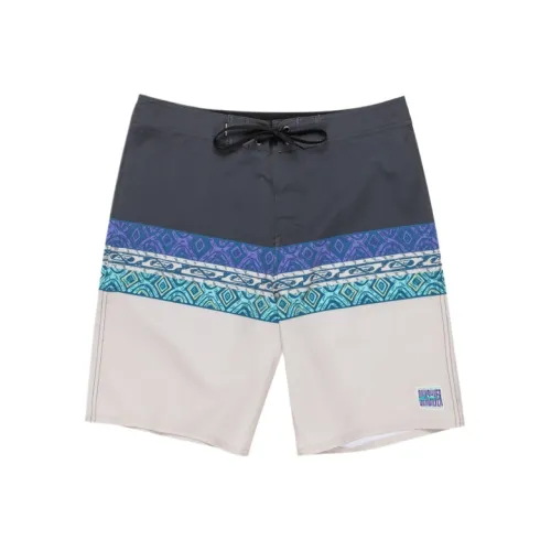 Quiksilver Черный Серый Цвет Мужские Пляжные Шорты