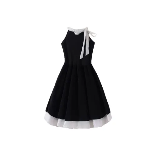 SCCREBEL OFFICIAL Без рукавов Платье Женское Черное