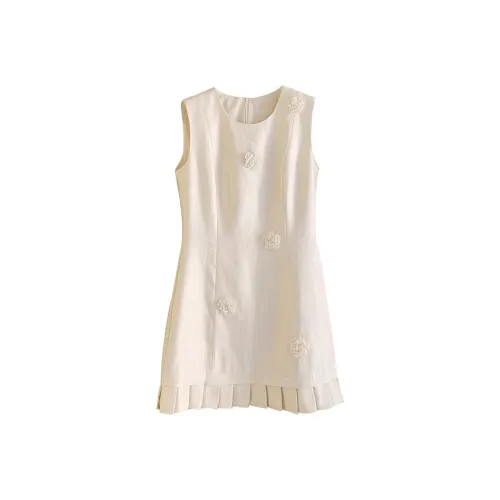 AURORA MUSE Без рукавов Платье Женское Абрикосовое