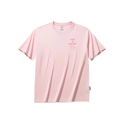 ANTA x HAIBAOKANKAN LIANMINGKUAN Life Collection T-Shirt Унисекс Прозрачный Сливовый Пудра