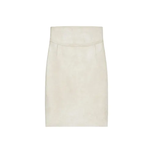 GIVENCHY SS23 Повседневный Длинный Юбка Женские Цвет Слоновая кость