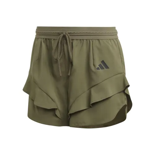 Adidas Спортивные шорты Женские Оливково-зеленый