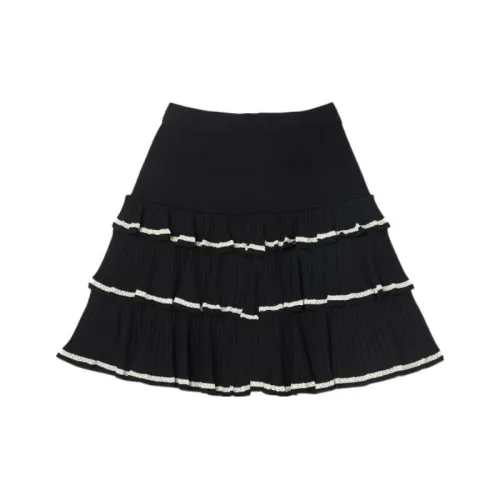 SANDRO Черные Женские Повседневные Короткие Юбки