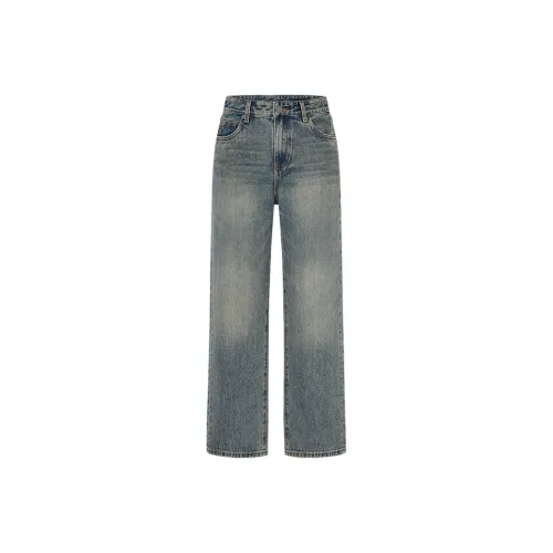 MO CO Джинсовый синий Женские джинсы