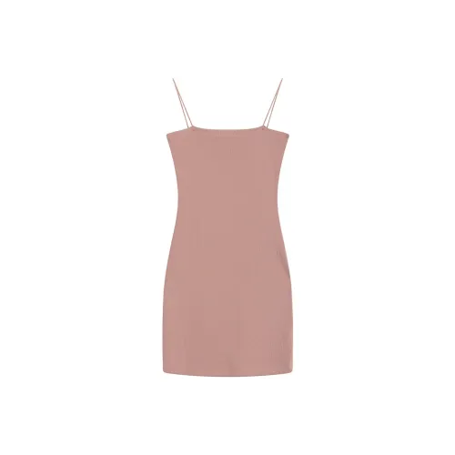 Ning Cai Yuer Slip Платье Женское Нюдово-розовый