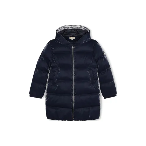 MICHAEL KORS SS24 Хлопковый пуховик Морской синий Детский