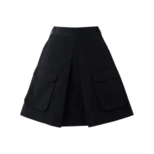 SOON FLOWER Карго Шорты Женские Черные