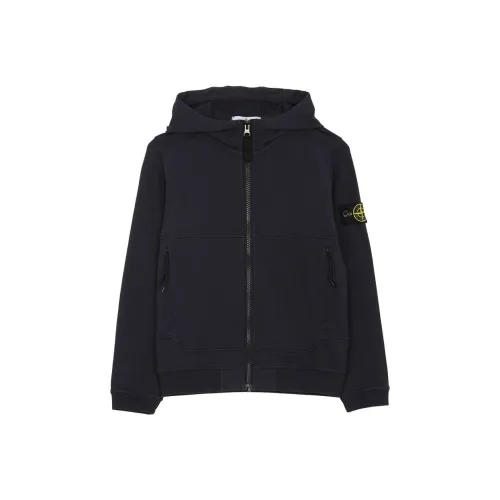 STONE ISLAND Kids Куртки Морского Синего Цвета