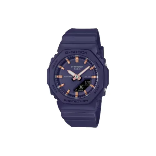 CASIO ANALOG DIGITAL Collection Кварцевый механизм Смольный ремешок Часы Женские часы Синий циферблат