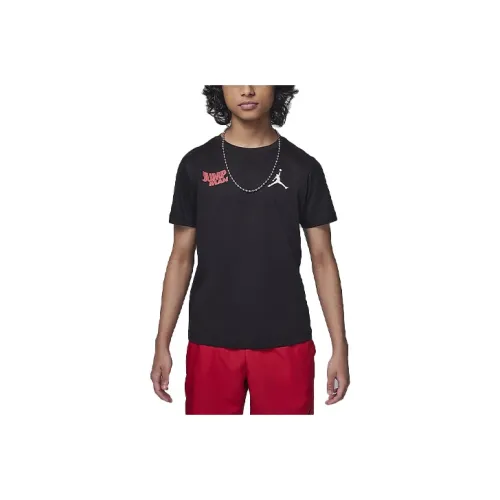 Джордан WAVY MOTION T Рубашка Черная Детская