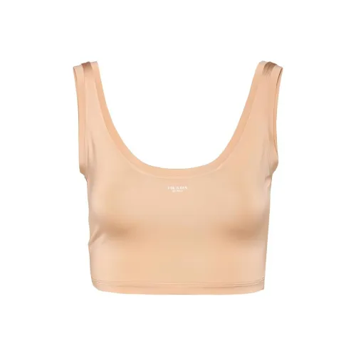 PRADA Апельсин Женские Спортивные Майки Без Рукавов