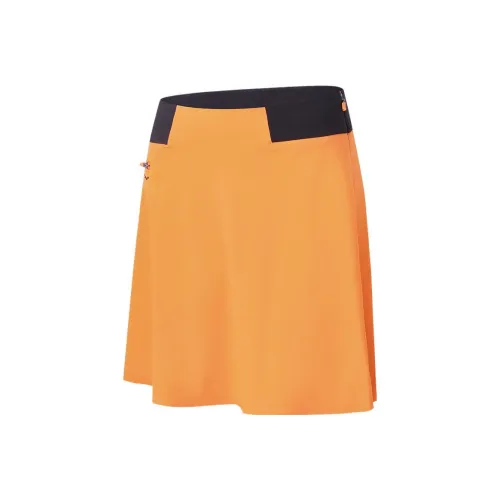 FILA X McLaren Коллаборация Golf Collection Повседневные Короткие Юбки Женские Пламя Оранжевый