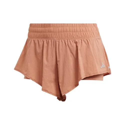 Adidas Бег Шорты Женские Красный Коричневый