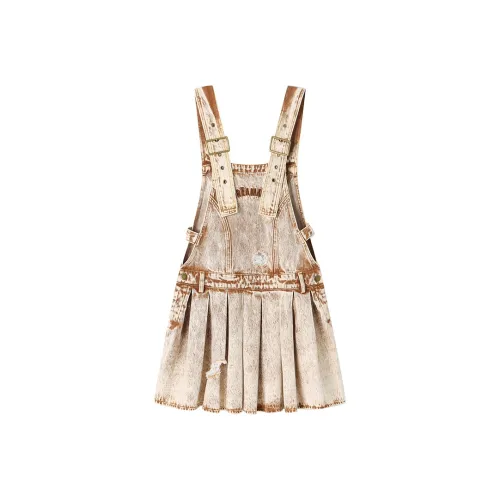 ANDREA MARTIN Юбка-платье Женское Коричневое