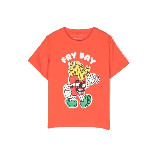 STELLA MCCARTNEY Kids Т-рубашка оранжевого цвета