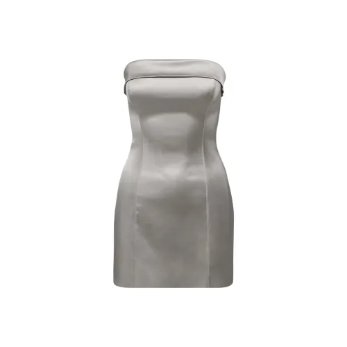 ARITZIA Ten Мелкие блестки Сатин Tube Платье Без рукавов Платье Женские Ashen Железно-циановый