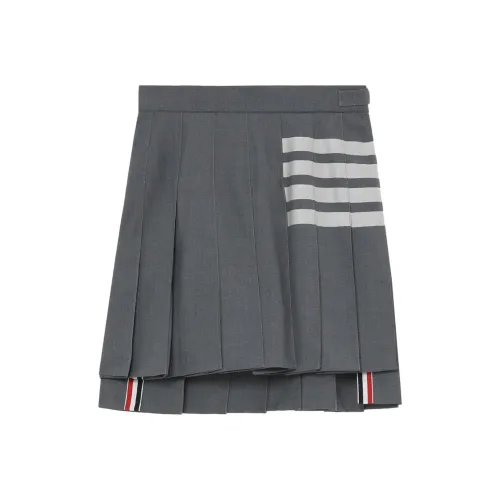 THOM BROWNE Серые Женские Повседневные Короткие Юбки