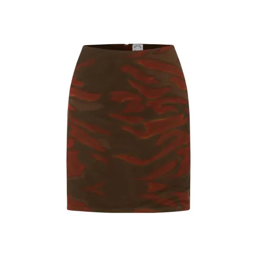 With Jean Коричневая Женская Повседневная Короткая Юбка