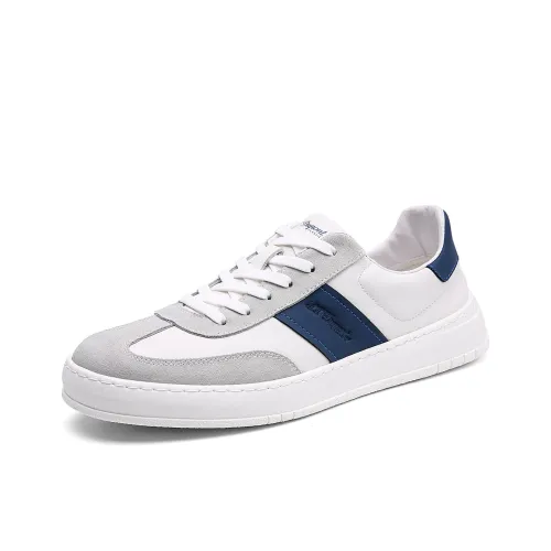 S. T.DUPONT Низкий топ Скейтборд Кроссовки Мужские Белый Синий