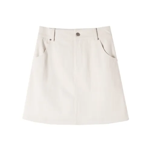 HIPPIEMISS Повседневные короткие юбки Женские Бежевый