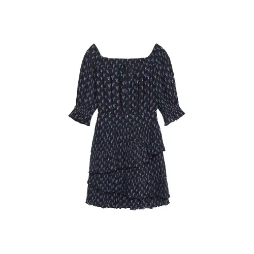 d'zzit Длинное платье с длинными рукавами женское черное