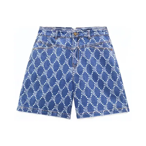 XII BASKET Аква-синий Женские Джинсовые Шорты