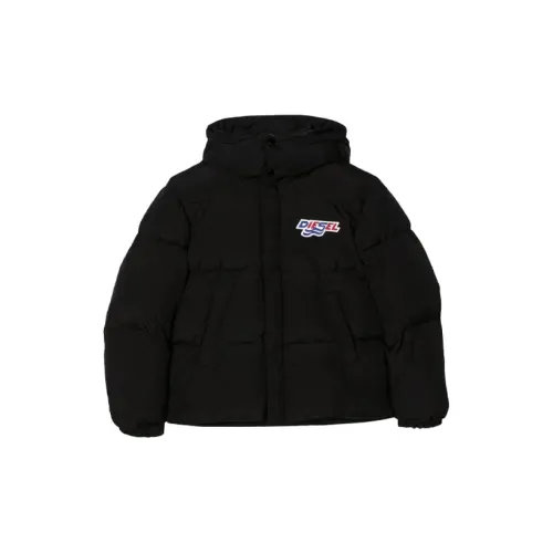 DIESEL Хлопковый пуховик Черный Детский