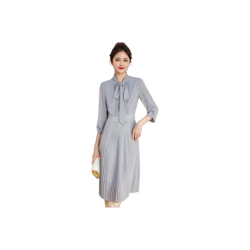 PLANE DRIFT Длинное платье с длинными рукавами женское