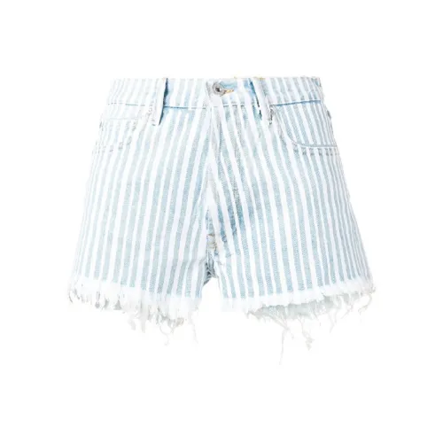 Off Белый SS21 Светло-синий Женские Джинсовые шорты