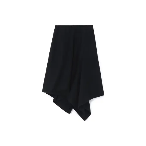 Yohji Yamamoto Черные Женские Повседневные Длинные Юбки