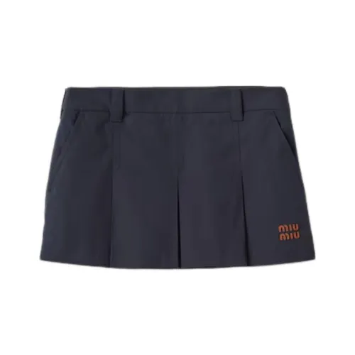 MIU MIU Повседневные короткие юбки женские Морской синий
