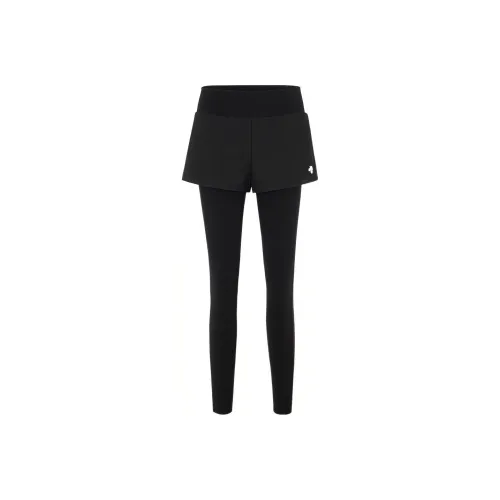 DESCENTE WOMENS RUNNING BK Черные Женские Спортивные Брюки