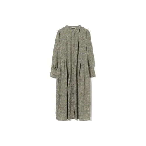 Beams Набор Зеленое Длинное Платье с рукавами + Черная Нижняя Юбка Платье Женские Комплекты с юбкой