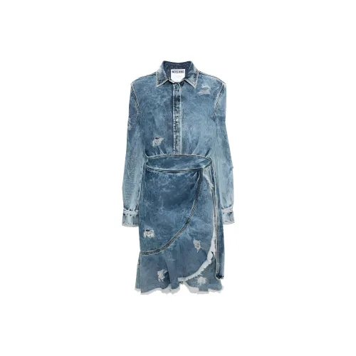 MOSCHINO Blue Женские Длинные Платья с Рукавами