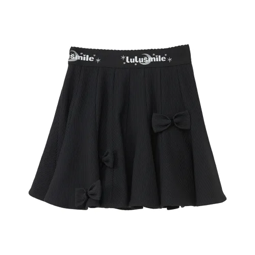 LULUALWAYS Повседневные короткие юбки Женские Черный