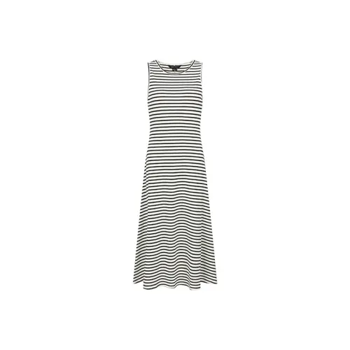 URBAN REVIVO Без рукавов Платье Женское Черные полосы
