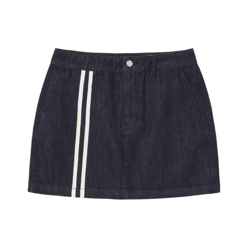 Nerdy Темно-синие Женские Джинсовые Короткие Юбки
