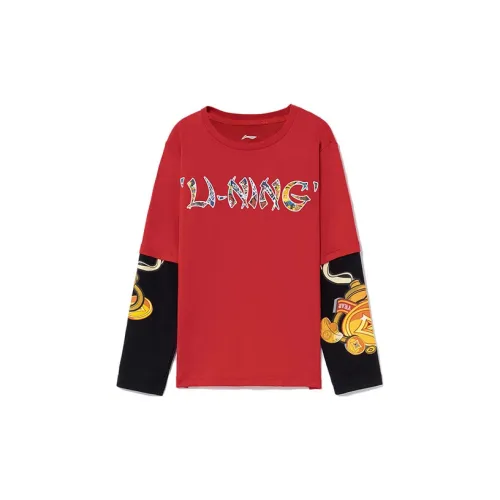 LINING YOUNG Sportlife T-Shirt Vermillion Teenagers