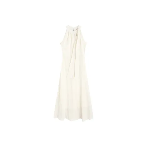 Garbege Без рукавов Платье Женское Абрикосовое