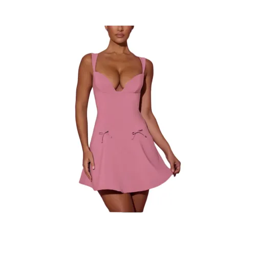 OH POLLY SS25 Janelle Slip Платье Женское Пыльно-розовый Темно-розовый