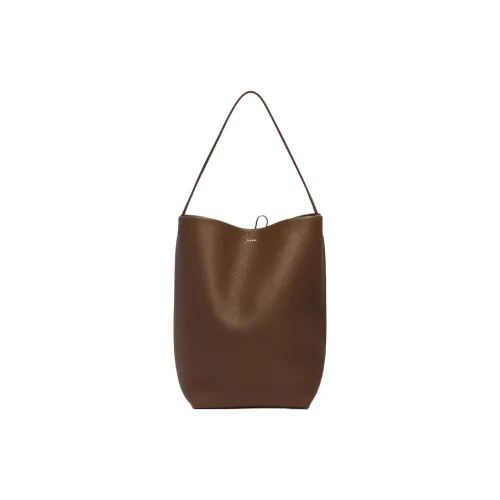 THE ROW N S Park Кожа Тоут Сумка Сумка для покупок Сумка Большая Унисекс Коричневый