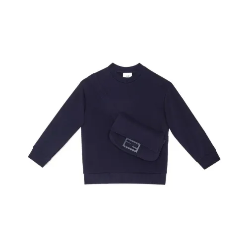 FENDI Свитшот Морской Синий Детский