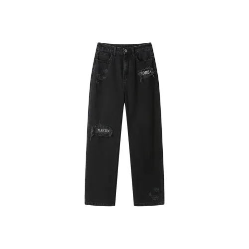 ANDREA MARTIN Джинсы Женские Черные