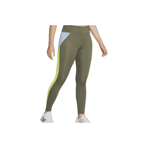 NIKE Средне-оливковый зеленый Женские спортивные брюки